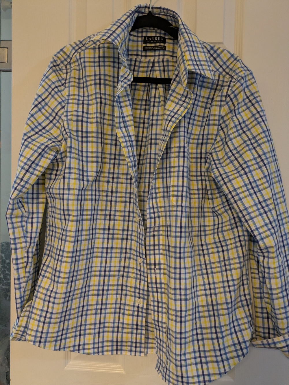Ralph Lauren Blue, Yellow & Green Plaid Shirt - Lauren Label